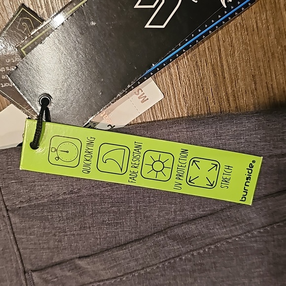 Men shorts, Burnside, 36 waist grey, new - Picture 6 of 7